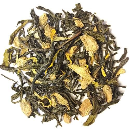Té verde con jengibre